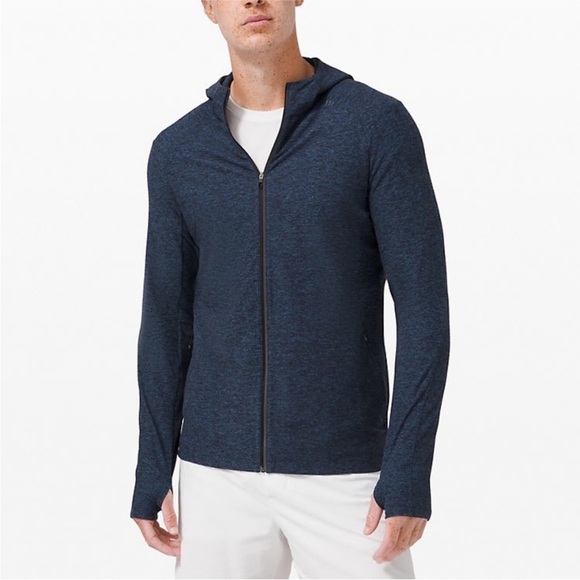 Lululemon | Surge Warm Full Zip Hoodie |‎ Heathered True Navy/Black | Medium - Picture 1 of 9